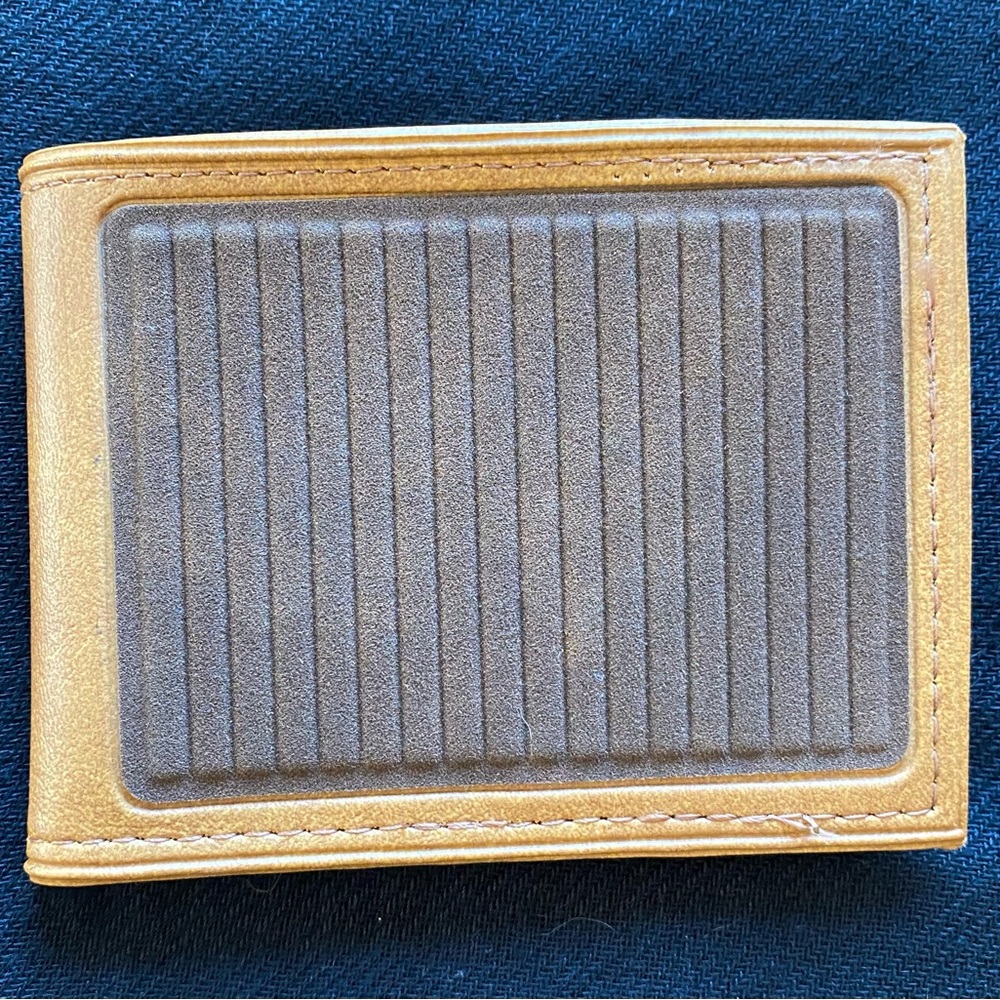 Vintage 1960’s New Steady Rider Gas Muzzler Pick Pocket Proof Vitronic Wallet!